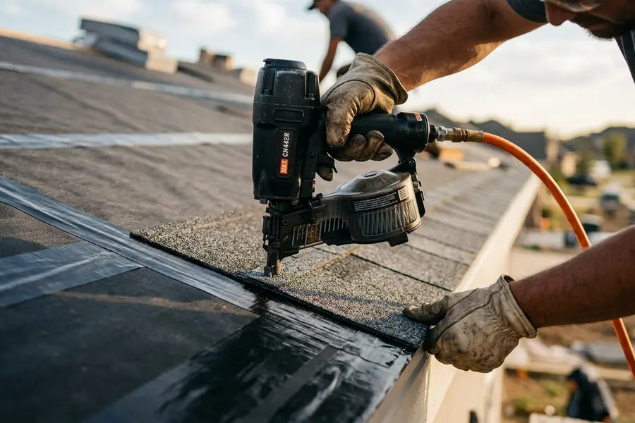 Beardman Building Services roofer sealing a fortified roof deck in Wauchula